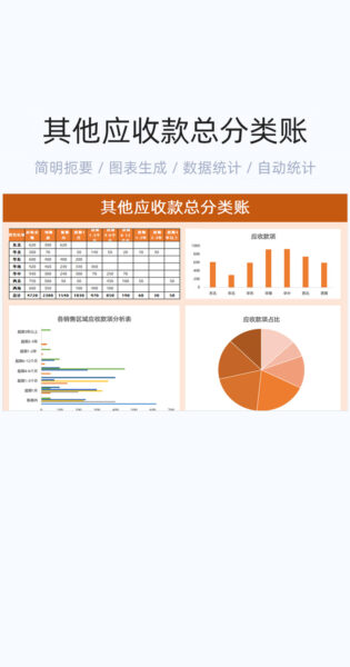 其他应收款总分类账模板excel表格