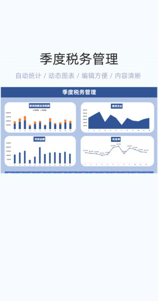 季度税务管理模版excel表格