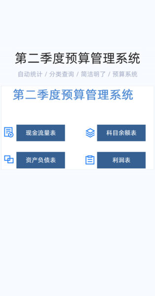 第二季度预算管理系统模板excel表格