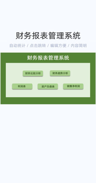 财务报表管理系统模版excel表格