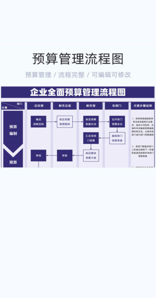 预算管理流程图模板excel表格