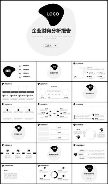 企业经营财务分析报告PPT模板
