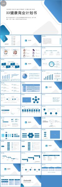 医药区块链商业计划书PPT模板